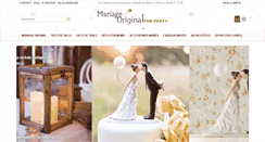 Desktop Screenshot of mariage-original.com